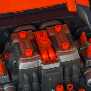 ماشین اسباب بازی ریموت دار موتور مستر Motor Master مدل کاپوت جیپ Kids JEEP Engine Toy_اسباب بازی